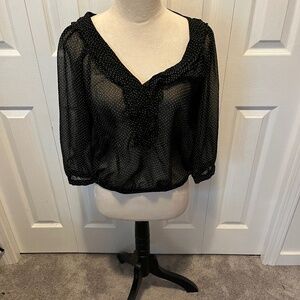 Zara size M sheer top